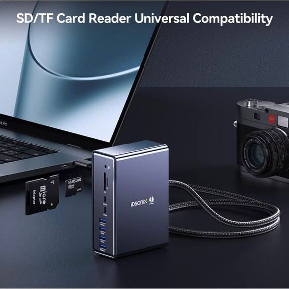 IDsonix 15 in 1 Docking Station Dual Monitor for MacBook Pro and Windows - Picture 6 of 7